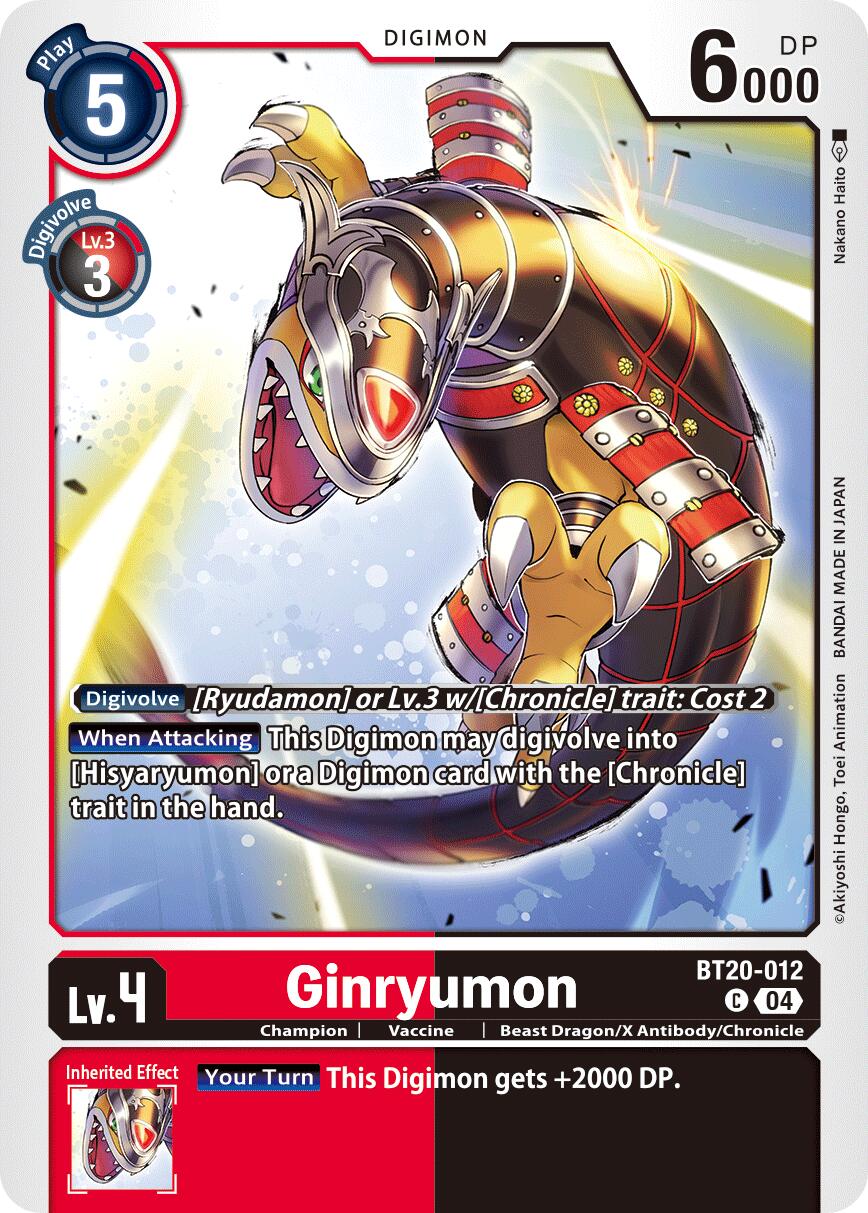 Ginryumon [BT20-012] [Release Special Booster Ver.2.5] | Cracking-Singles