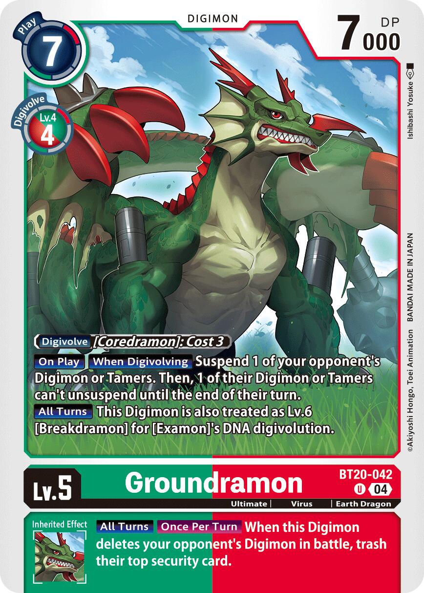 Groundramon [BT20-042] [Release Special Booster Ver.2.5] | Cracking-Singles
