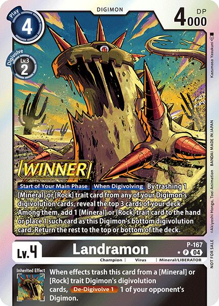 Landramon [P-167] (Store Tournament 2025 Vo.1 Winner Pack) [Promotional Cards] | Cracking-Singles
