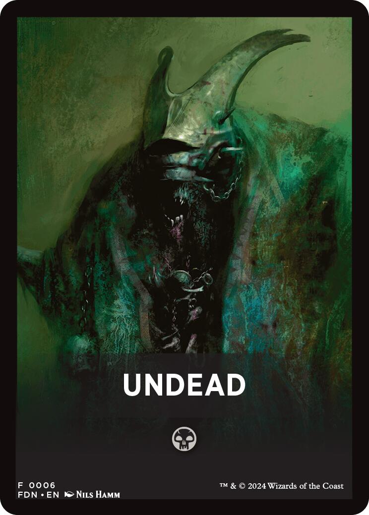 Undead Theme Card [Foundations Tokens] | Cracking-Singles