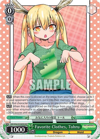 Favorite Clothes, Tohru [Miss Kobayashi's Dragon Maid] | Cracking-Singles
