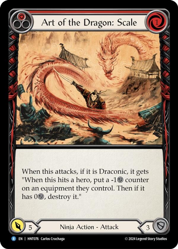 Art of the Dragon: Scale [HNT076] (The Hunted)  Rainbow Foil | Cracking-Singles