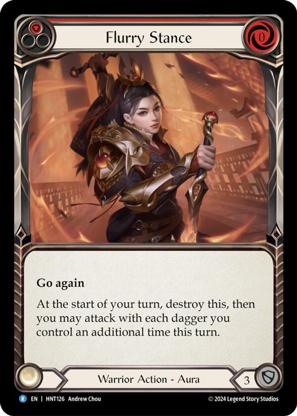 Flurry Stance [HNT126] (The Hunted)  Rainbow Foil | Cracking-Singles