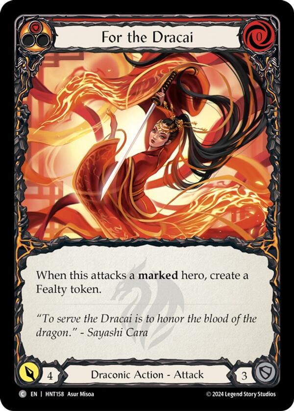 For the Dracai [HNT158] (The Hunted)  Rainbow Foil | Cracking-Singles