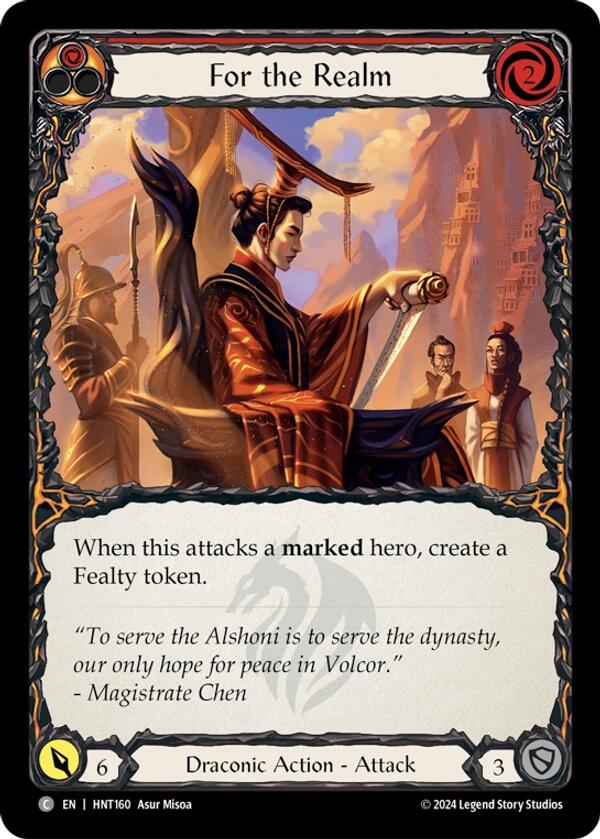 For the Realm [HNT160] (The Hunted)  Rainbow Foil | Cracking-Singles
