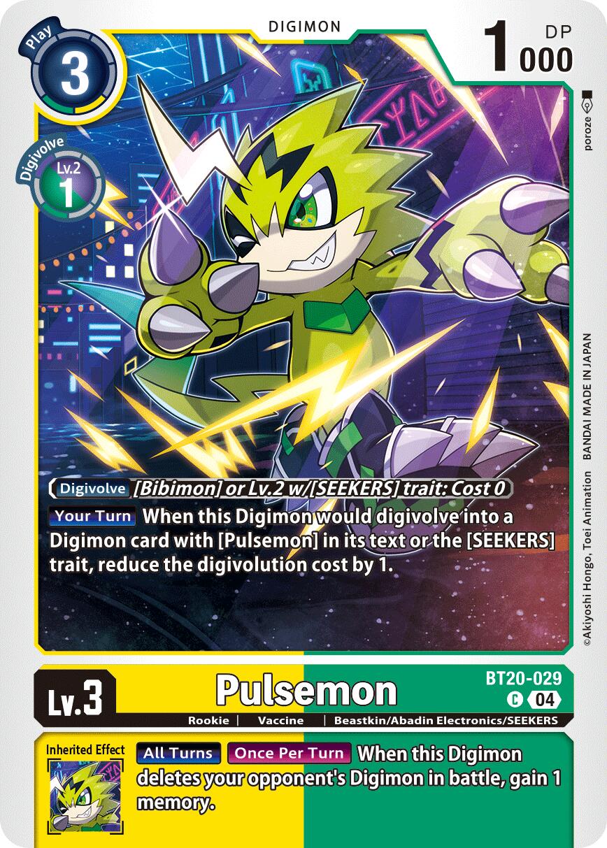Pulsemon [BT20-029] [Release Special Booster Ver.2.5] | Cracking-Singles