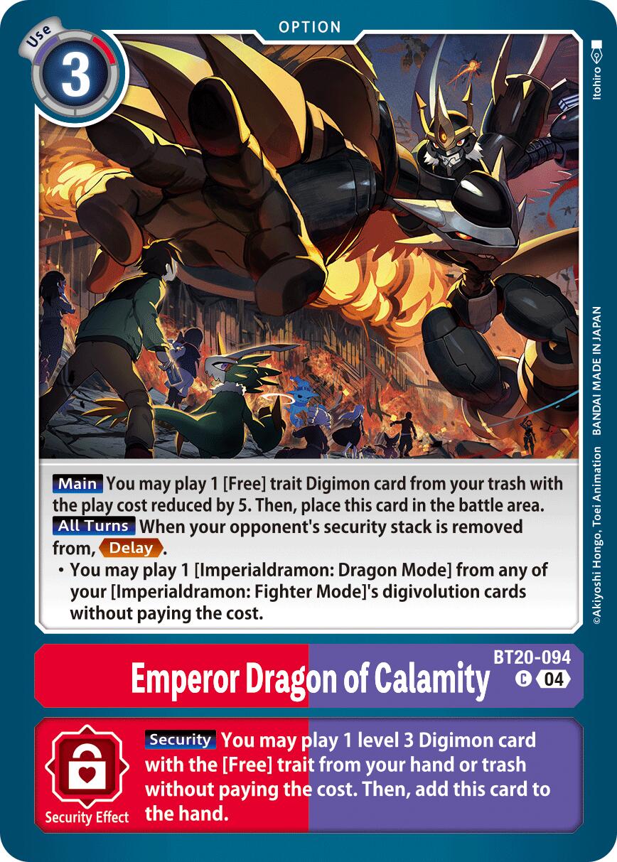 Emperor Dragon of Calamity [BT20-094] [Release Special Booster Ver.2.5] | Cracking-Singles