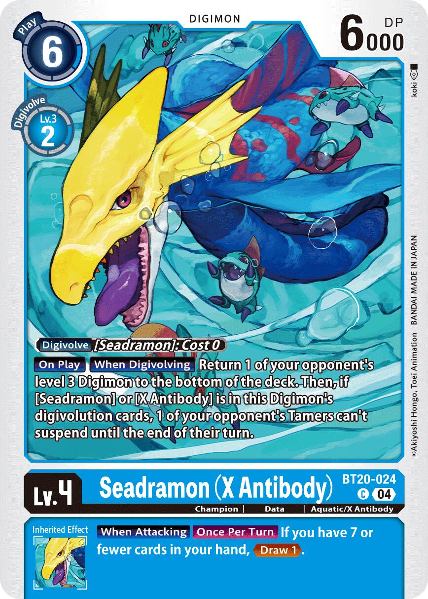 Seadramon [BT20-024] (X Antibody) [Release Special Booster Ver.2.5] | Cracking-Singles
