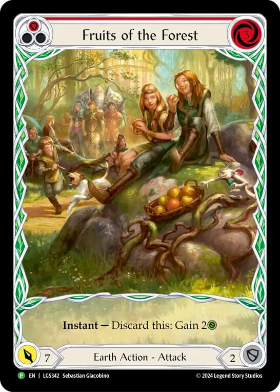 Fruits of the Forest (Red) [LGS342] (Promo)  Rainbow Foil | Cracking-Singles