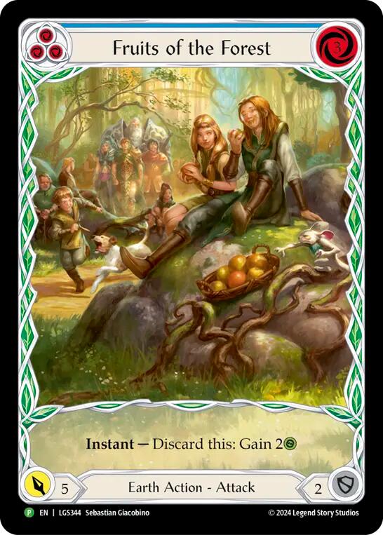 Fruits of the Forest (Blue) [LGS344] (Promo)  Rainbow Foil | Cracking-Singles