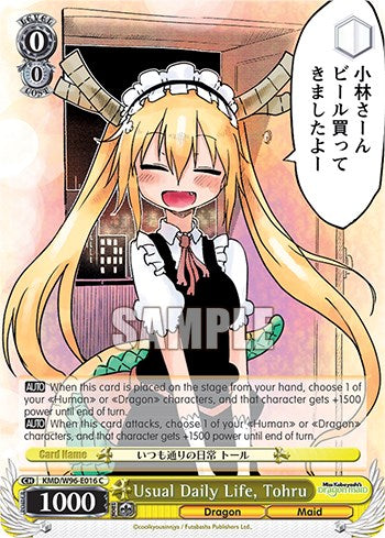 Usual Daily Life, Tohru [Miss Kobayashi's Dragon Maid] | Cracking-Singles