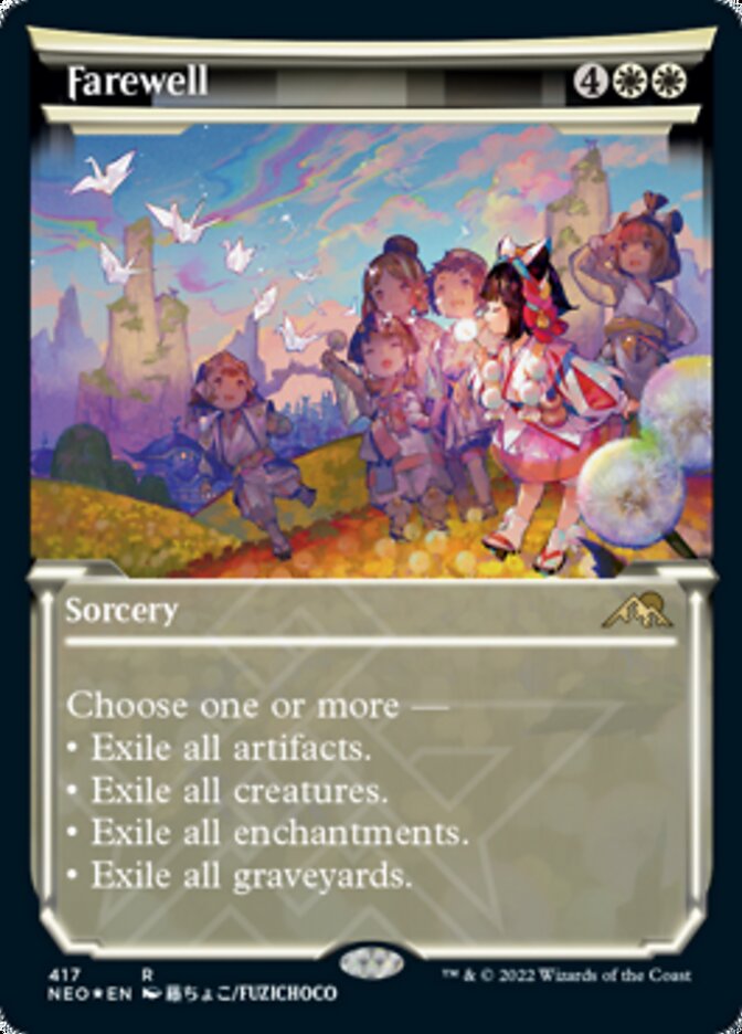 Farewell (Showcase) (Foil Etched) [Kamigawa: Neon Dynasty] | Cracking-Singles