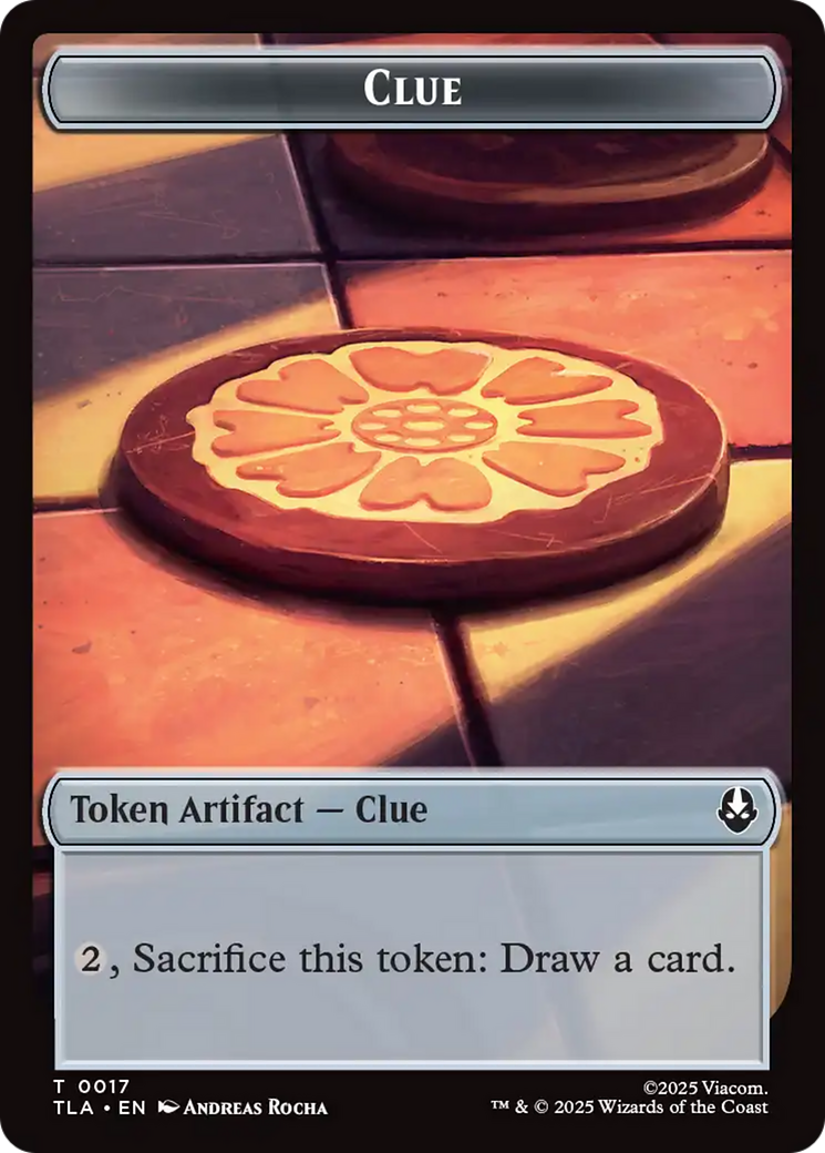 Monk // Clue (0017) Double-Sided Token [Avatar: The Last Airbender Tokens] | Cracking-Singles
