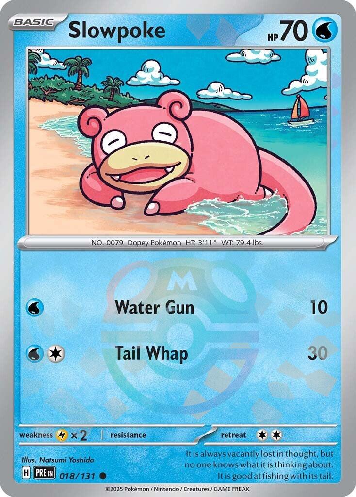 Slowpoke (018/131) (Master Ball Pattern) [Scarlet & Violet: Prismatic Evolutions] | Cracking-Singles