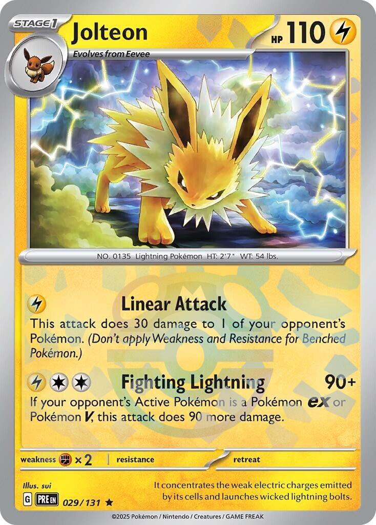 Jolteon (029/131) (Master Ball Pattern) [Scarlet & Violet: Prismatic Evolutions] | Cracking-Singles