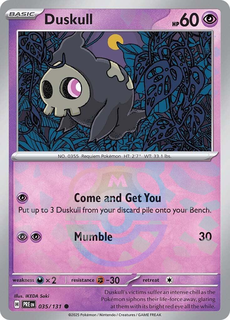 Duskull (035/131) (Master Ball Pattern) [Scarlet & Violet: Prismatic Evolutions] | Cracking-Singles