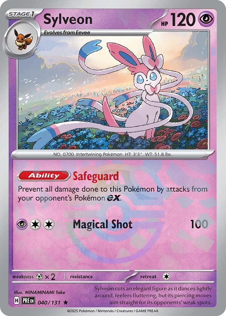 Sylveon (040/131) (Master Ball Pattern) [Scarlet & Violet: Prismatic Evolutions] | Cracking-Singles