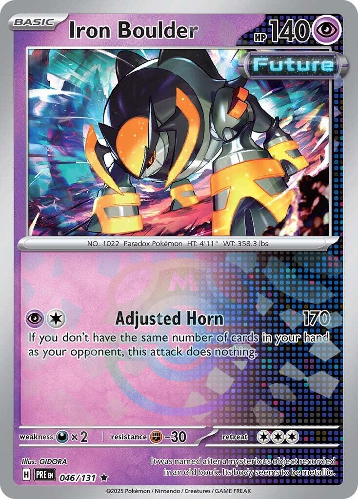 Iron Boulder (046/131) (Master Ball Pattern) [Scarlet & Violet: Prismatic Evolutions] | Cracking-Singles