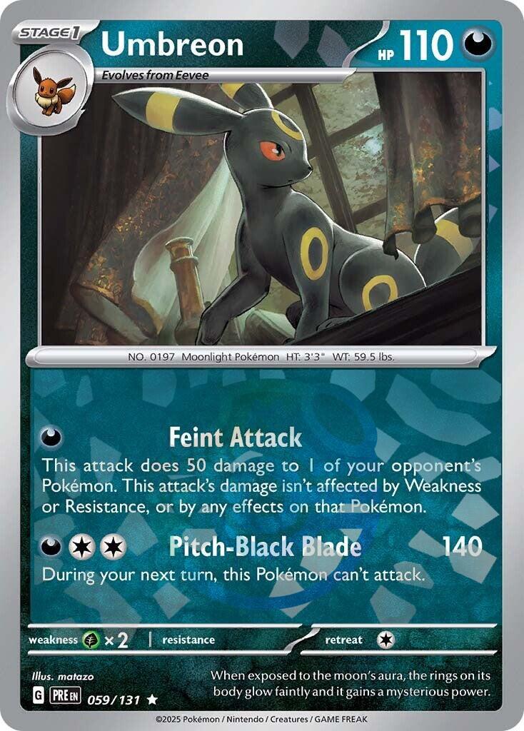 Umbreon (059/131) (Master Ball Pattern) [Scarlet & Violet: Prismatic Evolutions] | Cracking-Singles