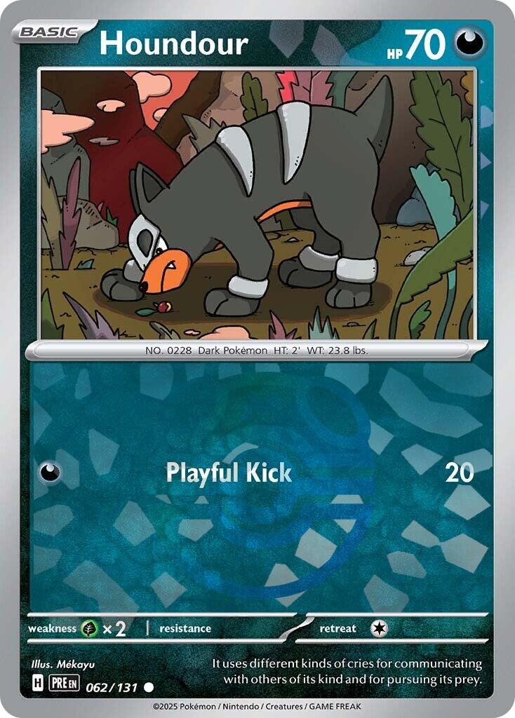Houndour (062/131) (Master Ball Pattern) [Scarlet & Violet: Prismatic Evolutions] | Cracking-Singles