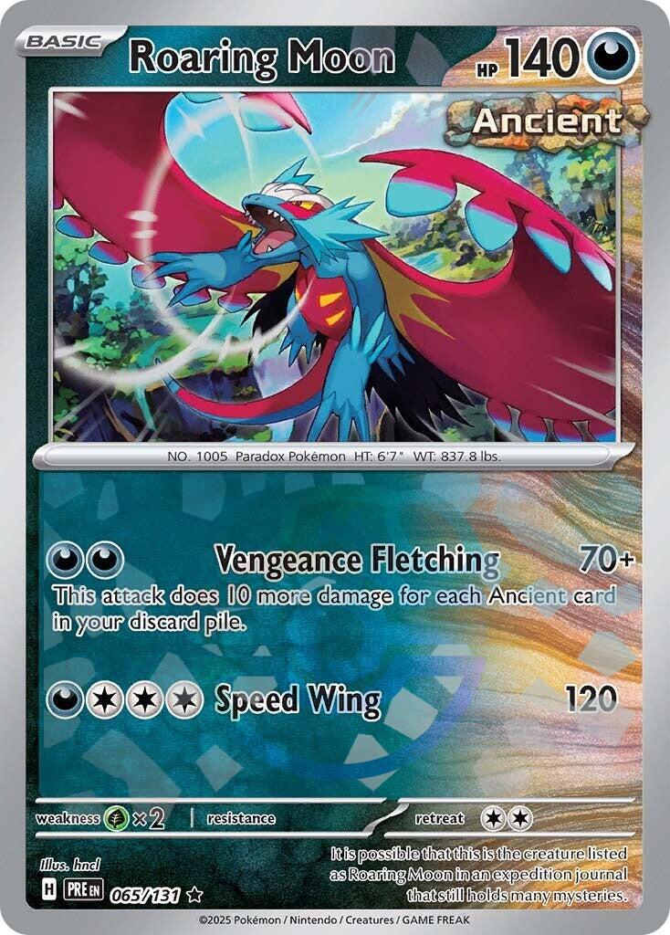 Roaring Moon (065/131) (Master Ball Pattern) [Scarlet & Violet: Prismatic Evolutions] | Cracking-Singles