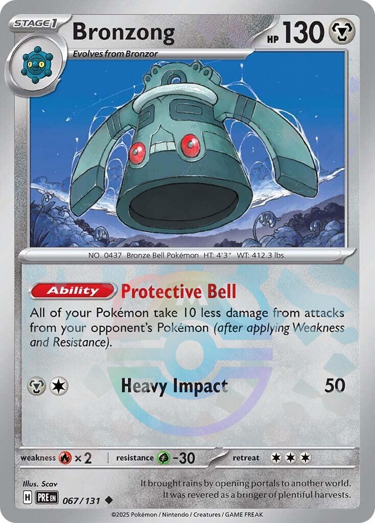 Bronzong (067/131) (Master Ball Pattern) [Scarlet & Violet: Prismatic Evolutions] | Cracking-Singles