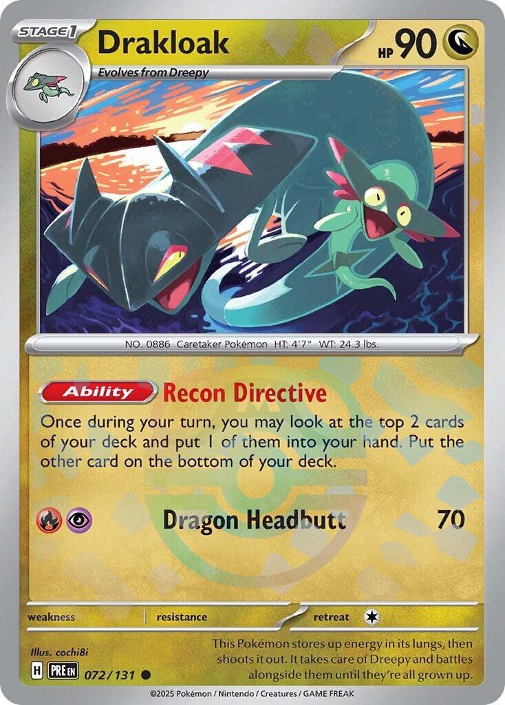 Drakloak (072/131) (Master Ball Pattern) [Scarlet & Violet: Prismatic Evolutions] | Cracking-Singles
