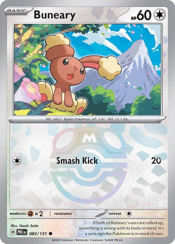 Buneary (083/131) (Master Ball Pattern) [Scarlet & Violet: Prismatic Evolutions] | Cracking-Singles