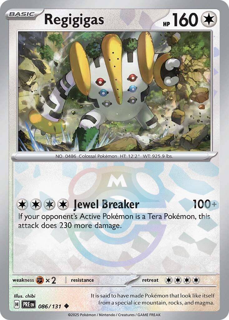 Regigigas (086/131) (Master Ball Pattern) [Scarlet & Violet: Prismatic Evolutions] | Cracking-Singles