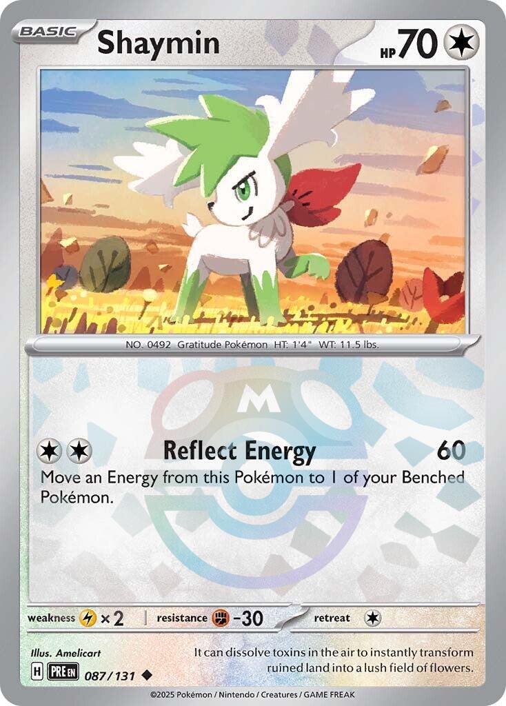 Shaymin (087/131) (Master Ball Pattern) [Scarlet & Violet: Prismatic Evolutions] | Cracking-Singles