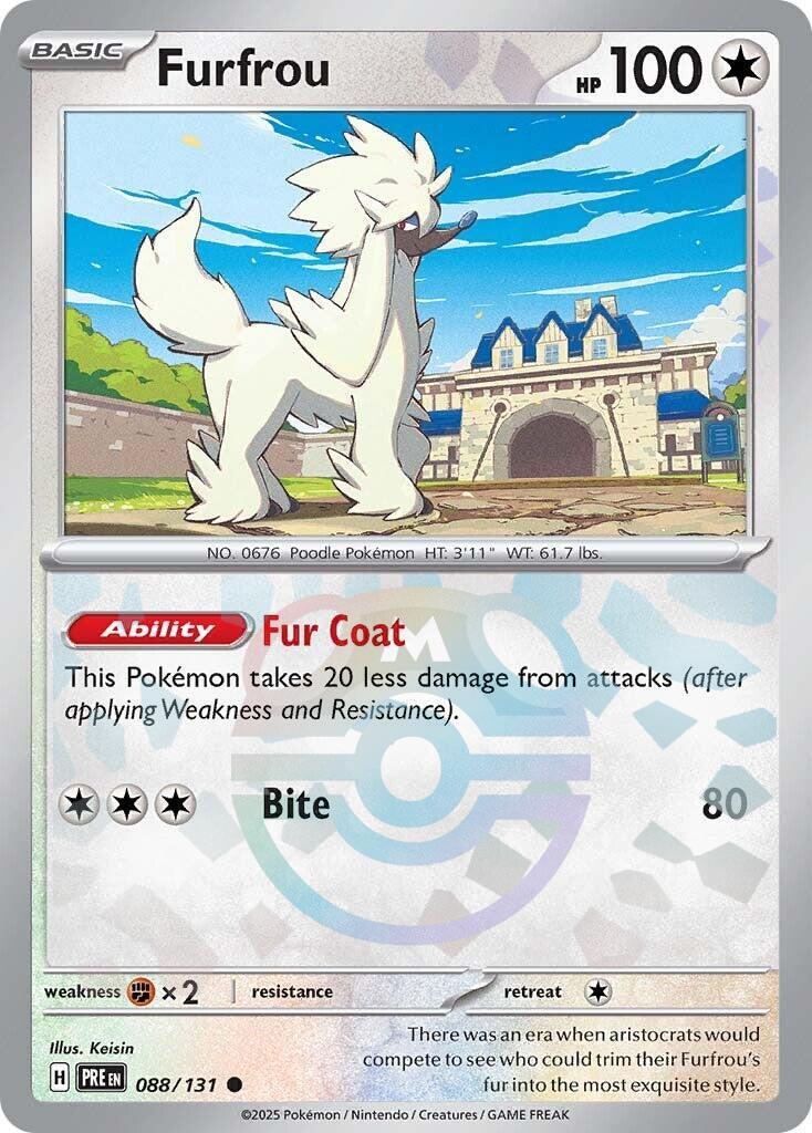 Furfrou (088/131) (Master Ball Pattern) [Scarlet & Violet: Prismatic Evolutions] | Cracking-Singles