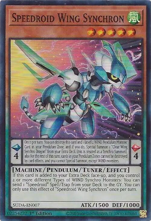 Speedroid Wing Synchron [SUDA-EN007] Super Rare | Cracking-Singles