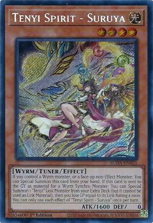 Tenyi Spirit - Suruya [SUDA-EN021] Secret Rare | Cracking-Singles