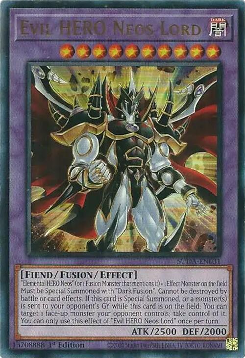 Evil HERO Neos Lord [SUDA-EN031] Ultra Rare | Cracking-Singles