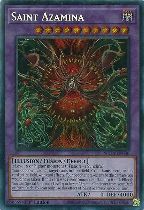 Saint Azamina [SUDA-EN036] Secret Rare | Cracking-Singles