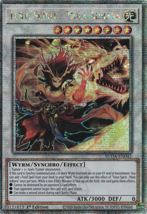 Tenyi Spirit - Mula Adhara (Quarter Century Secret Rare) [SUDA-EN042] Quarter Century Secret Rare | Cracking-Singles