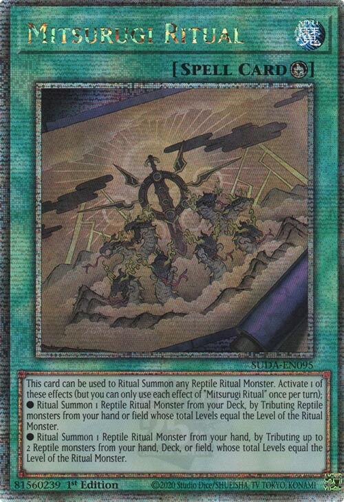 Mitsurugi Ritual (Quarter Century Secret Rare) [SUDA-EN095] Quarter Century Secret Rare | Cracking-Singles