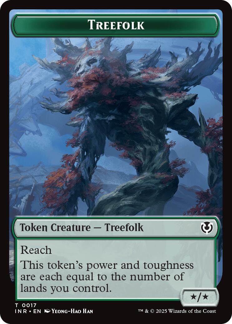 Treefolk // Emblem - Wrenn and Seven Double-Sided Token [Innistrad Remastered Tokens] | Cracking-Singles