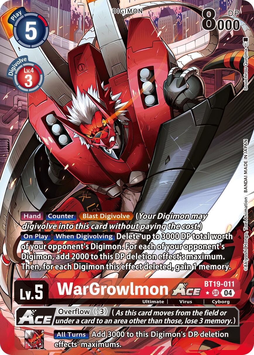 WarGrowlmon ACE [BT19-011] (Alternate Art) [Release Special Booster Ver.2.5] | Cracking-Singles