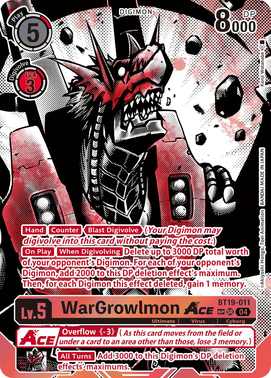 WarGrowlmon ACE [BT19-011] (Textured) [Release Special Booster Ver.2.5] | Cracking-Singles