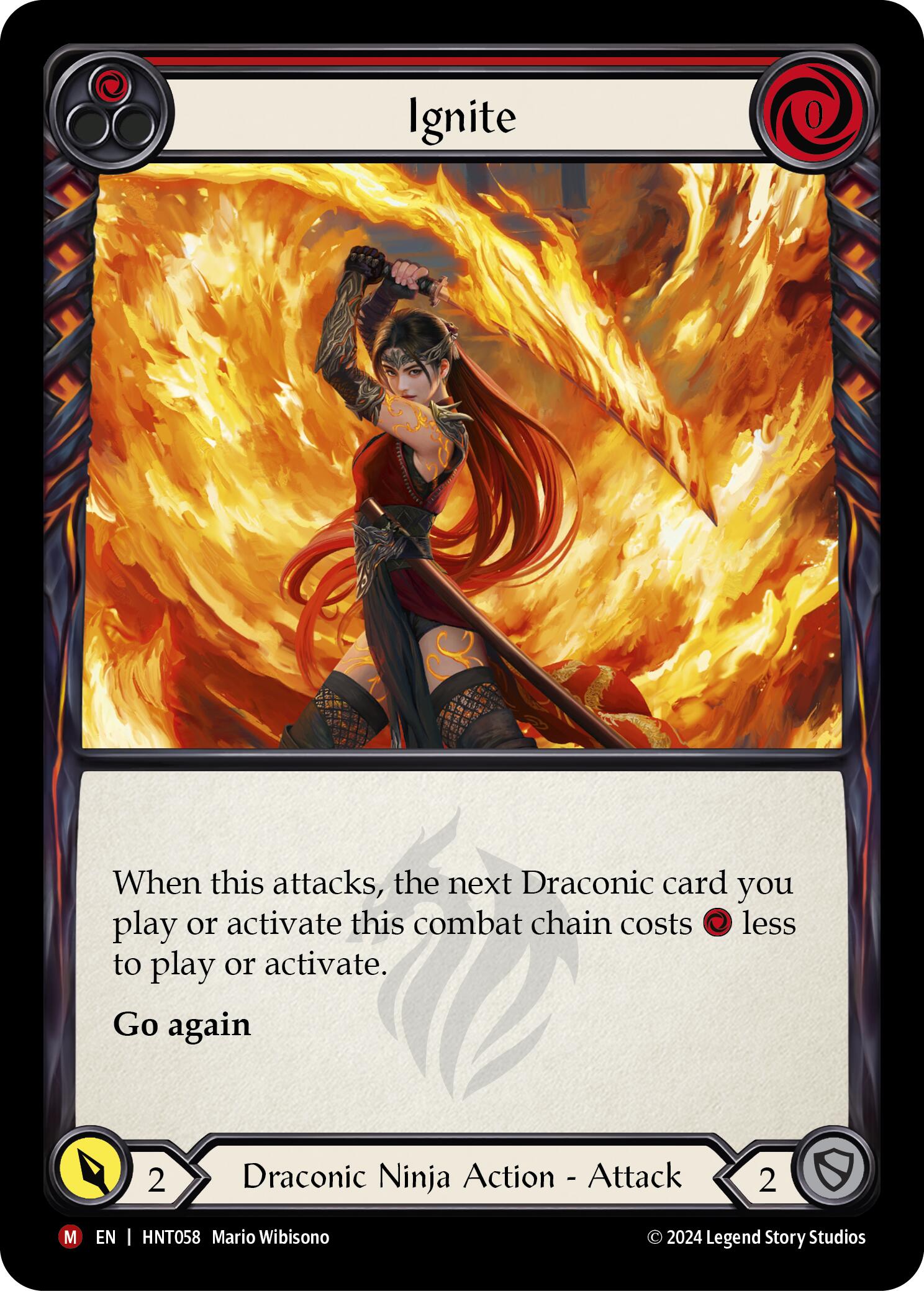 Ignite [HNT058] (The Hunted)  Rainbow Foil | Cracking-Singles