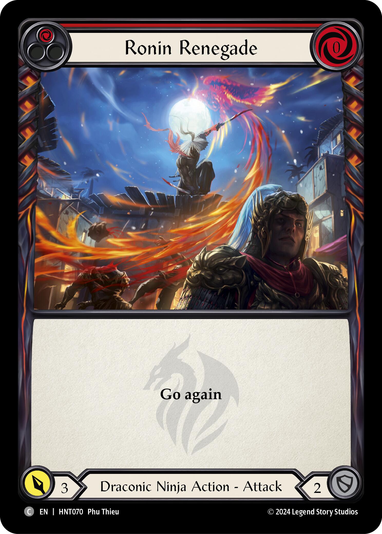 Ronin Renegade (Red) [HNT070] (The Hunted)  Rainbow Foil | Cracking-Singles