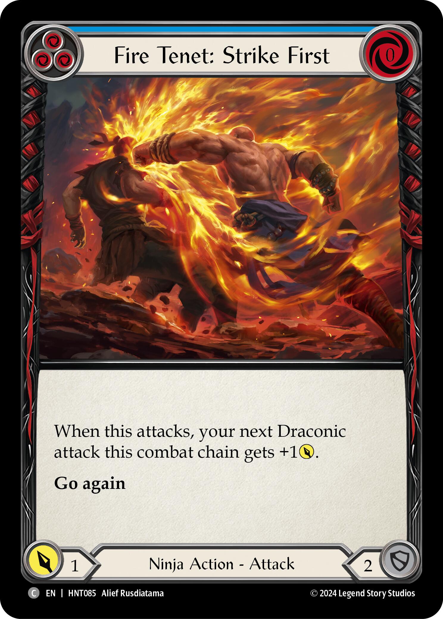 Fire Tenet: Strike First (Blue) [HNT085] (The Hunted) | Cracking-Singles