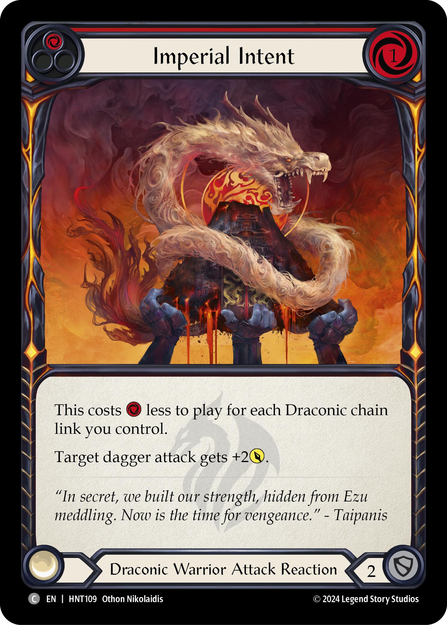 Imperial Intent (Red) [HNT109] (The Hunted)  Rainbow Foil | Cracking-Singles