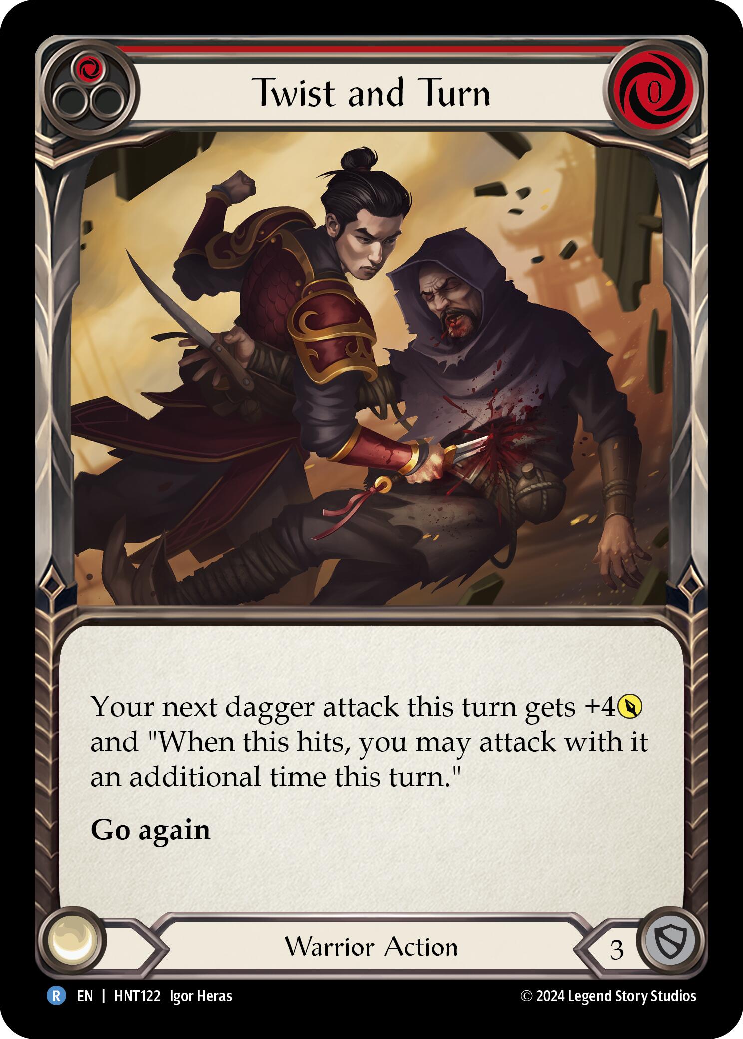 Twist and Turn (Red) [HNT122] (The Hunted)  Rainbow Foil | Cracking-Singles