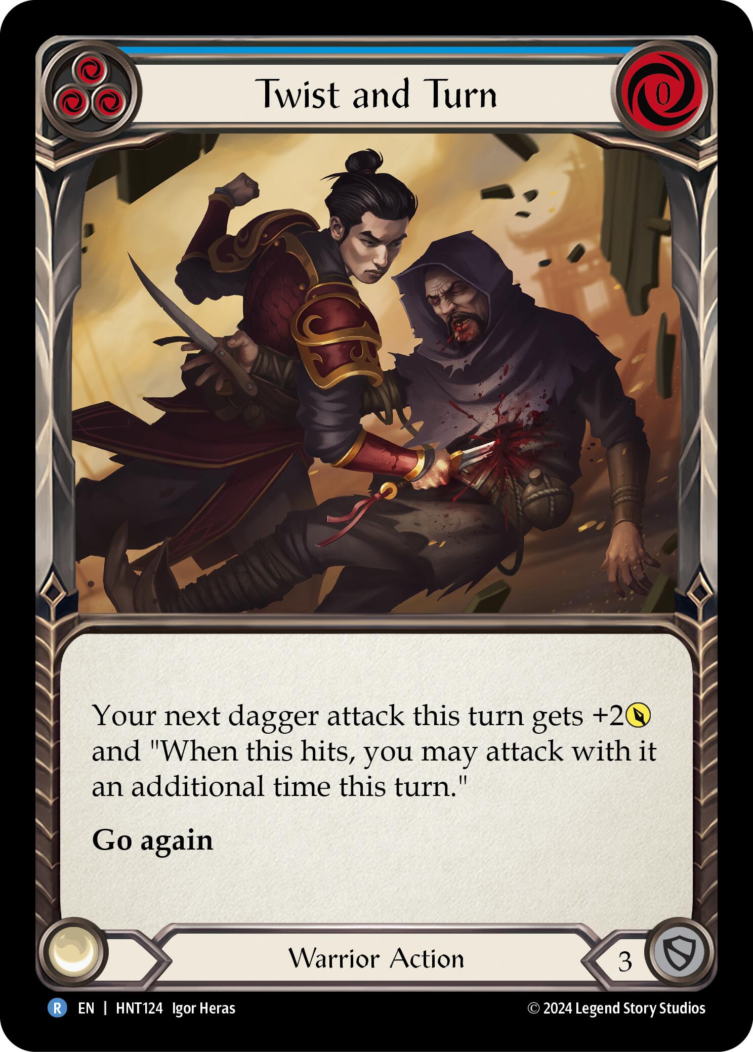 Twist and Turn (Blue) [HNT124] (The Hunted)  Rainbow Foil | Cracking-Singles