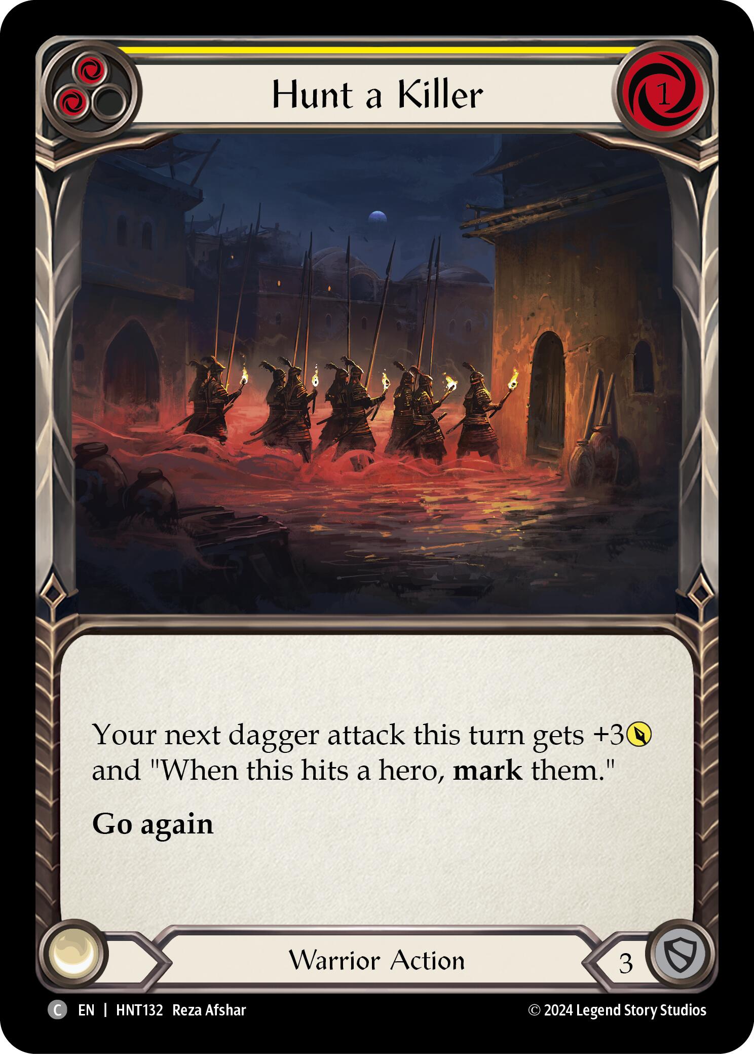 Hunt a Killer (Yellow) [HNT132] (The Hunted)  Rainbow Foil | Cracking-Singles