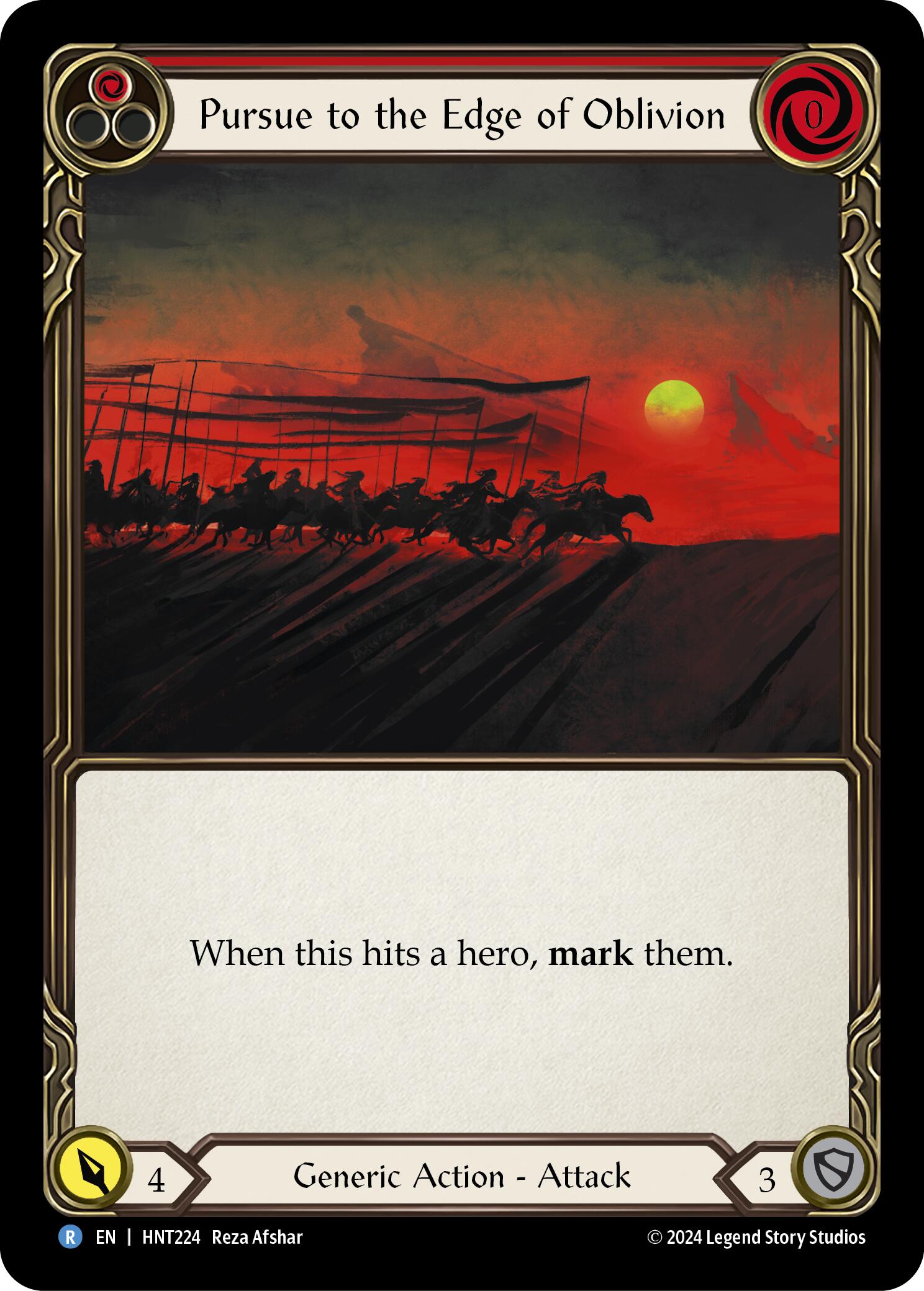 Pursue to the Edge of Oblivion (Red) [HNT224] (The Hunted) | Cracking-Singles
