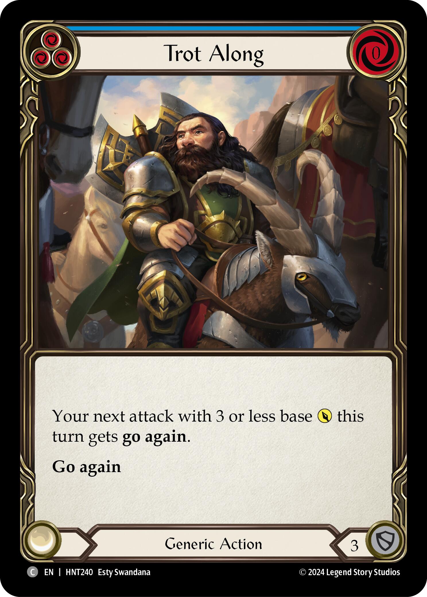 Trot Along (Blue) [HNT240] (The Hunted)  Rainbow Foil | Cracking-Singles