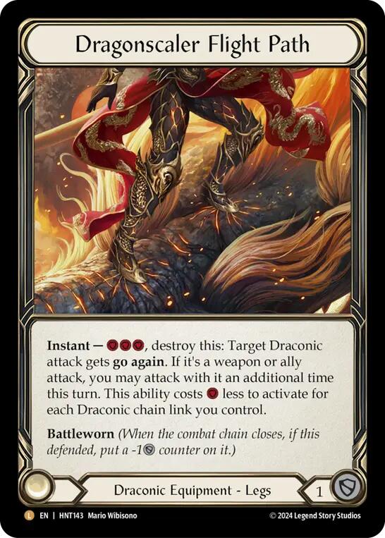 Dragonscaler Flight Path [HNT143] (The Hunted)  Cold Foil | Cracking-Singles